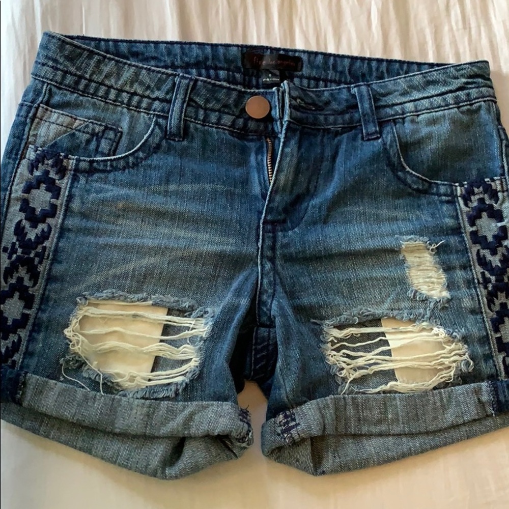 Denim shorts